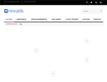 Tablet Screenshot of novatik.fr